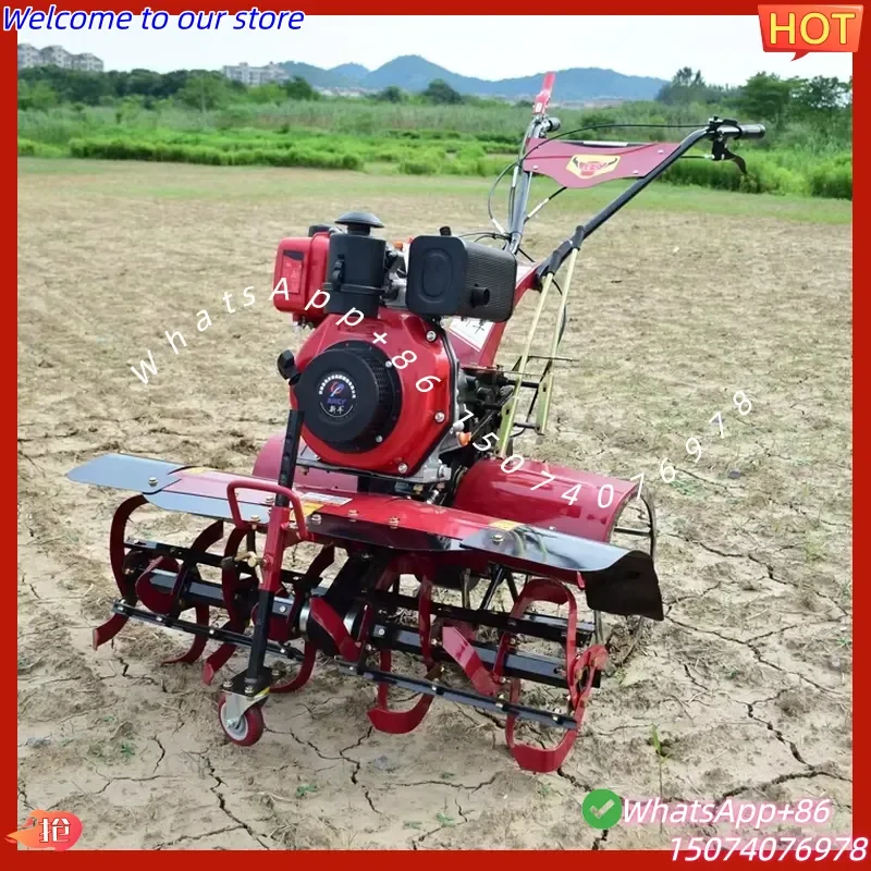 2026 Newly-designed Directly Connected 178F Four Wheel Drive Mini Tiller ForFarm
