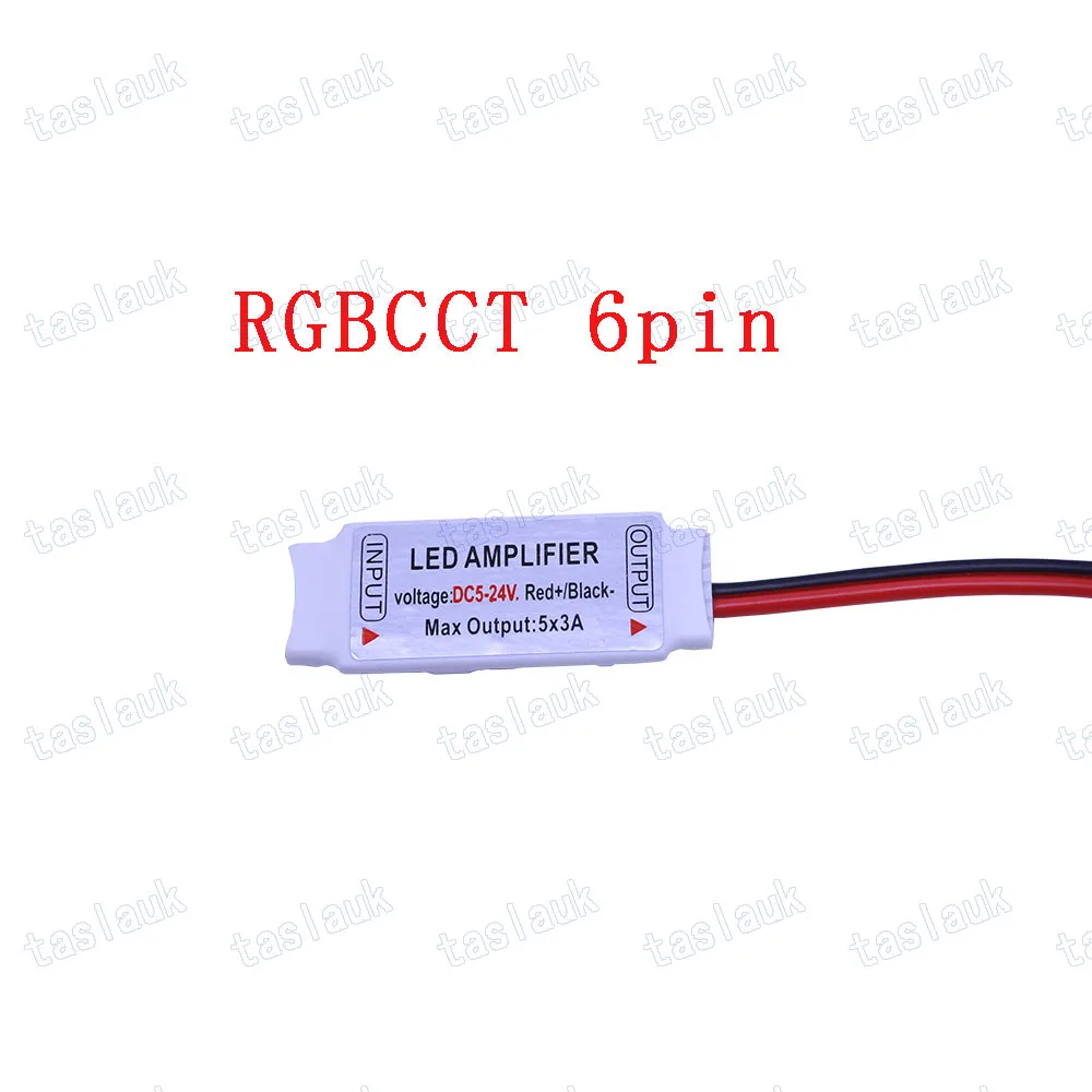 Led Mini RGBW RGBWW RGBCCT Amplifier 5Pin 6 pin  wire DC5-24V 4CH x 4A for 5050 2835 RGBW LED Strip Light RGBW  RGBWW ,5x3a 3x4a