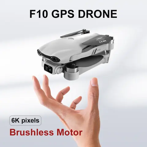 4DRC F10 RC Drone GPS 6K HD Dual Camera Wide-Angle 5G WIFI Fpv Quadcopter Brushless Foldable Obstacle Avoidance Aerial UAV 2KM