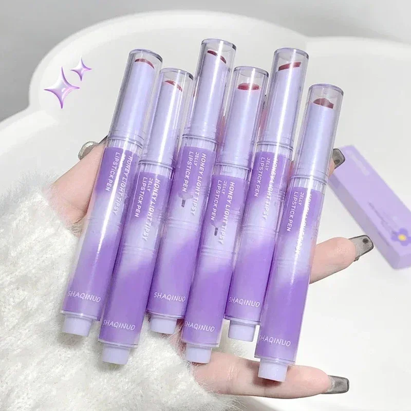 Waterproof Lipstick Pen Jelly Mirror Water Lip Gloss Lasting Moisturizing Sexy Red Lip Tint Lip Glaze Korean Makeup Cosmetics