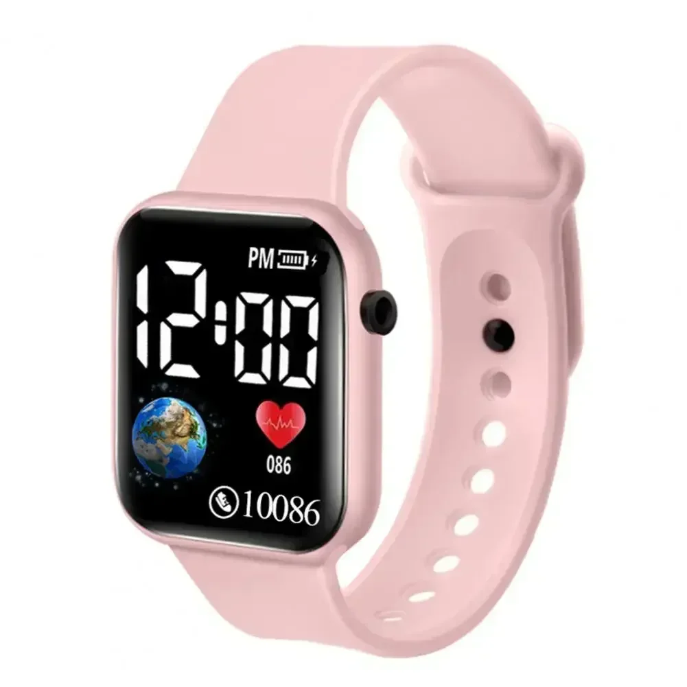 Montre de sport intelligente étanche pour enfants, affichage numérique LED, montre électronique universelle pour enfants, fitness