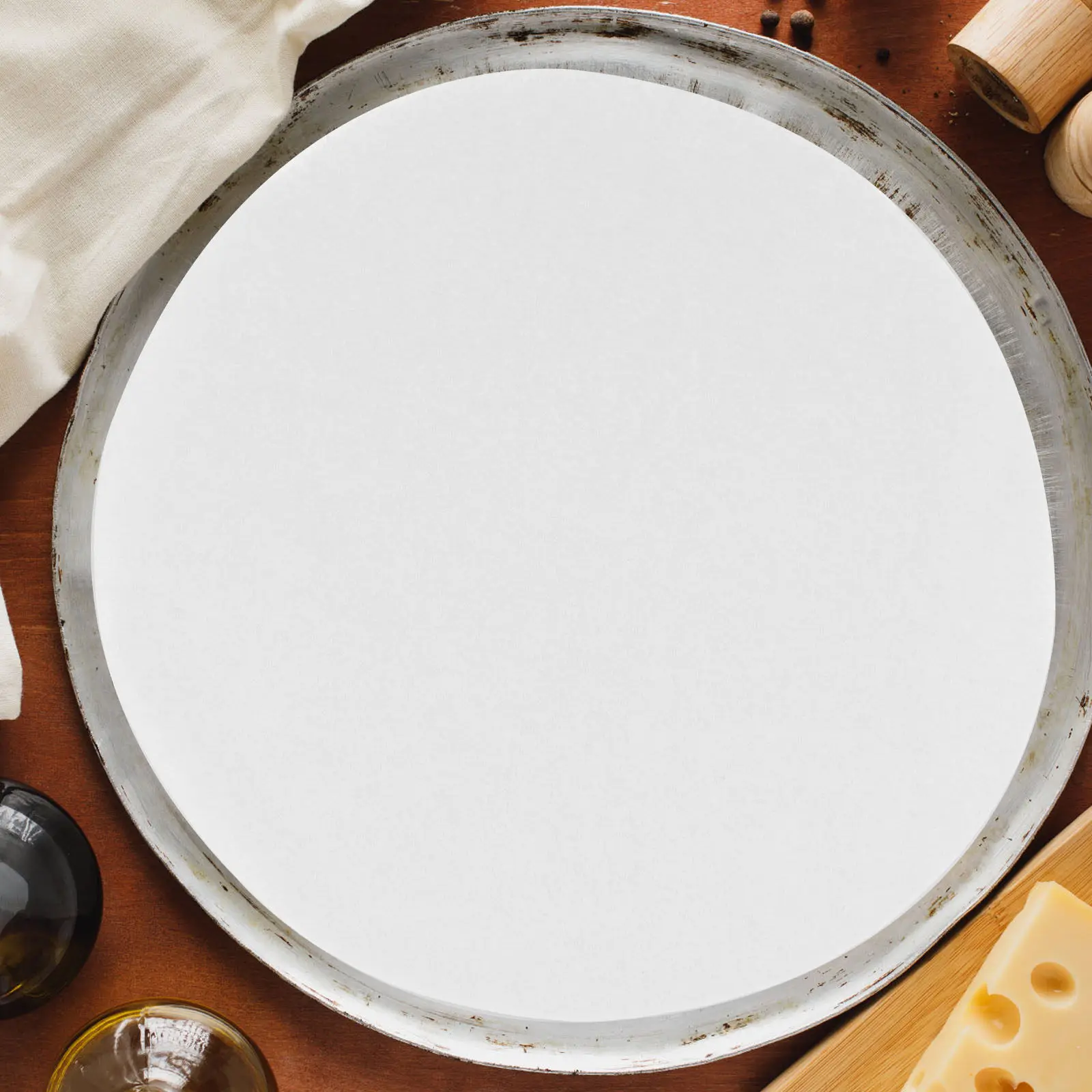 

220 шт. круглых антипригарных листов пергаментной бумаги для выпечки, подложки для аэрофритюрниц, принадлежности для приготовления пищи, пергаментная бумага для выпечки