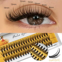 20D/30D Mink Eyelashes 1 Box /60 Bundles Natural Eyelashes Extension 3D Russia Individual Eyelash Cluster Makeup Tools Eye Black