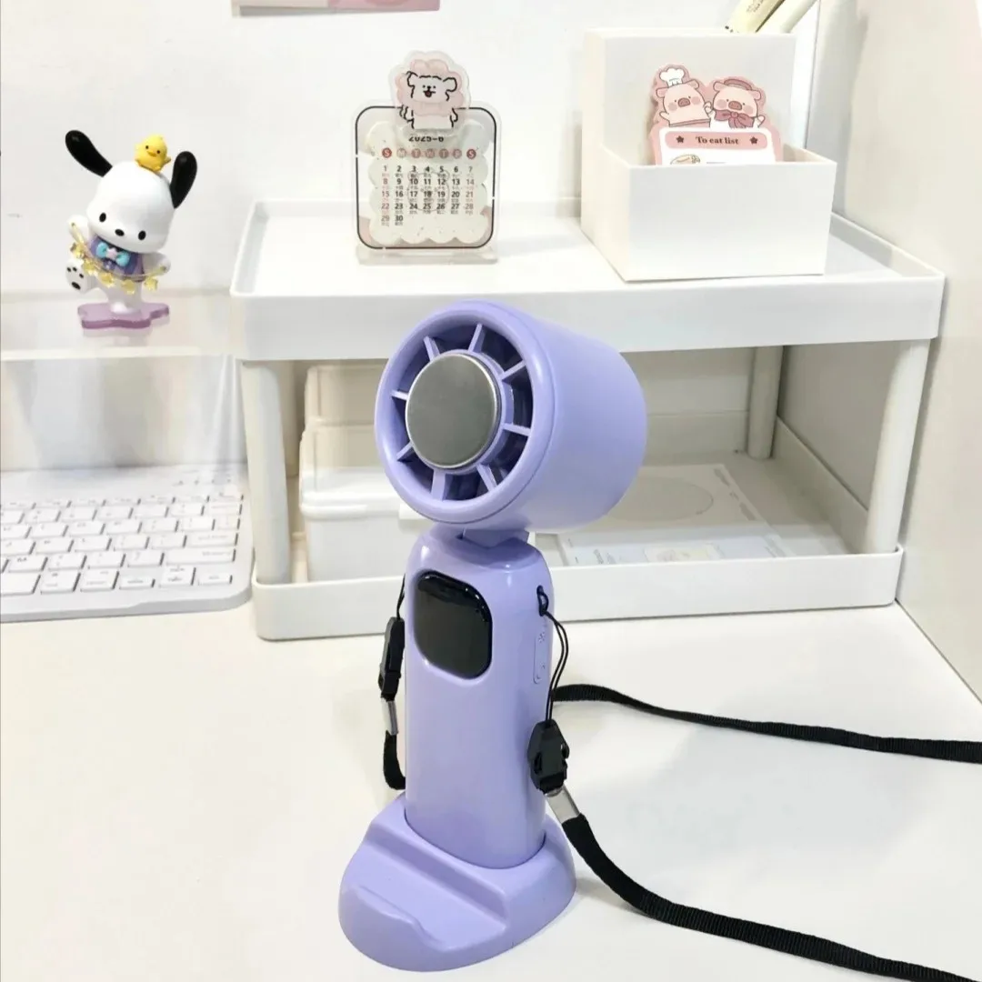 [Hot] Xiaomini Fan 5-Speed Rechargeable Cooling Fan | Hands-Free Wearable + Foldable Desk Design | Long Battery Portable Fan