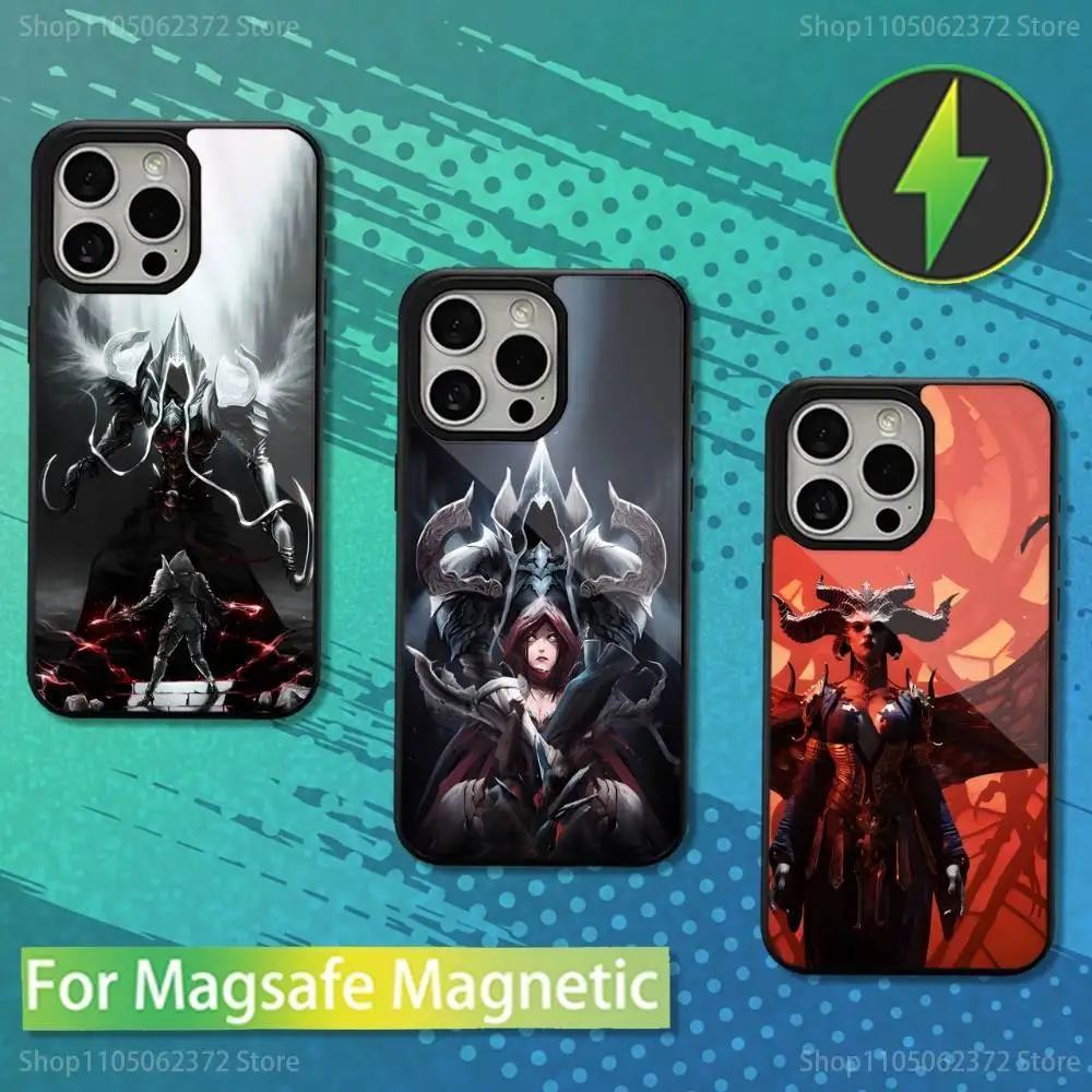 

Hot D-Diablo-ES Game Phone Case For iPhone 16,15,14,13,12,11,Pro,Max,Plus,Mini,Magsafe,Magnetic Wireless Charging Case