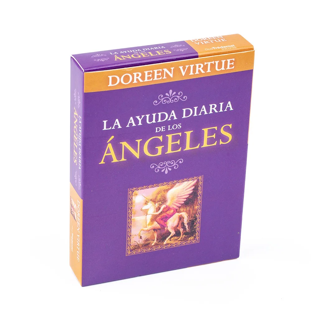 Daily Guidance From Your Angels Oracle 44 Cards Deck 10.4*7.4cm Spanish Version Fate Divination Tarot Board Playing Game