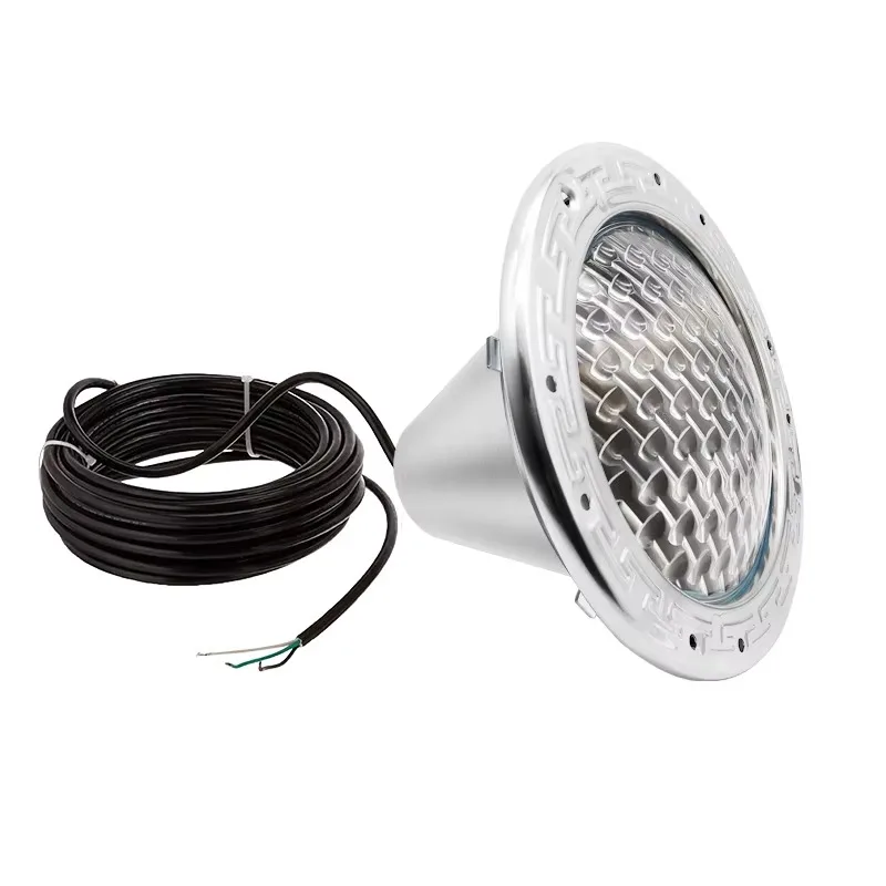 

304 LED Embedded Underwater Pool Recessed Light Lamps Par56 Niche Housing with Resin Filled Refined Replaceable IP68 Rated