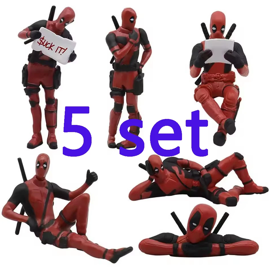 2027 Deadpool & Wolverine figura Deadpool 3 figura genial Linda figura de película juguete muñeca modelo decoración de felpa para regalos de cumpleaños para niños