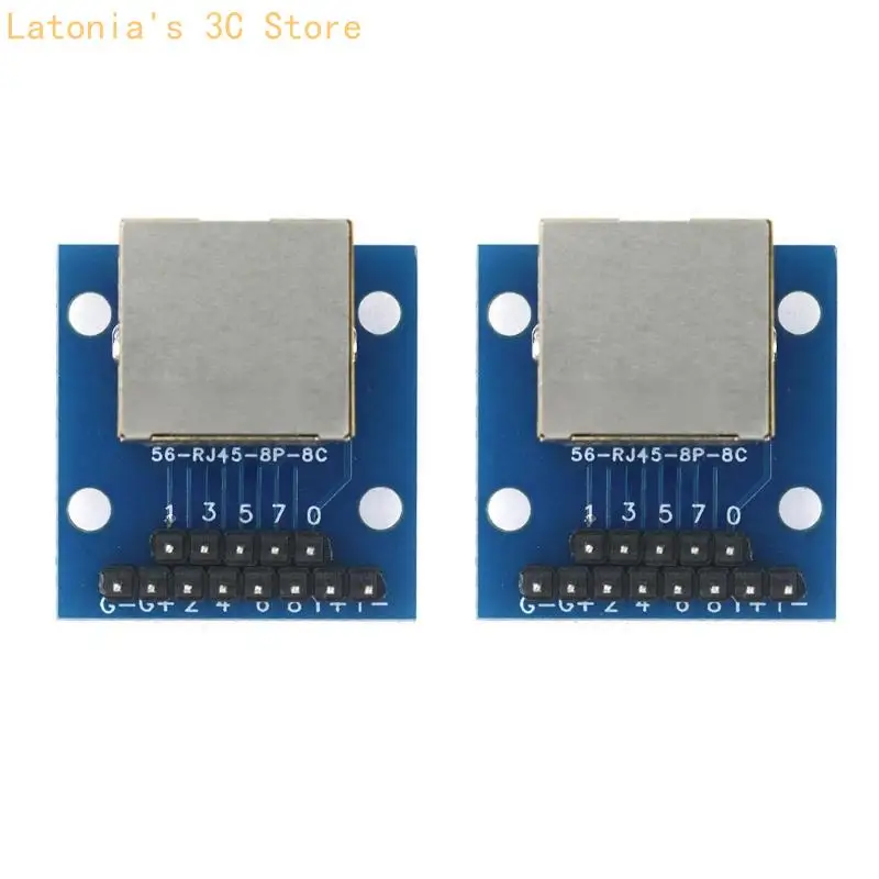 LED Featured RJ45 to DIP2.54 Adapter PCBs for Real Time Networking Monitoring X3UB