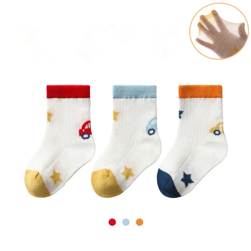 3 paare/los neue Baby Kinder socken Sommer dünne Cartoon Jungen und Mädchen Babys ocken