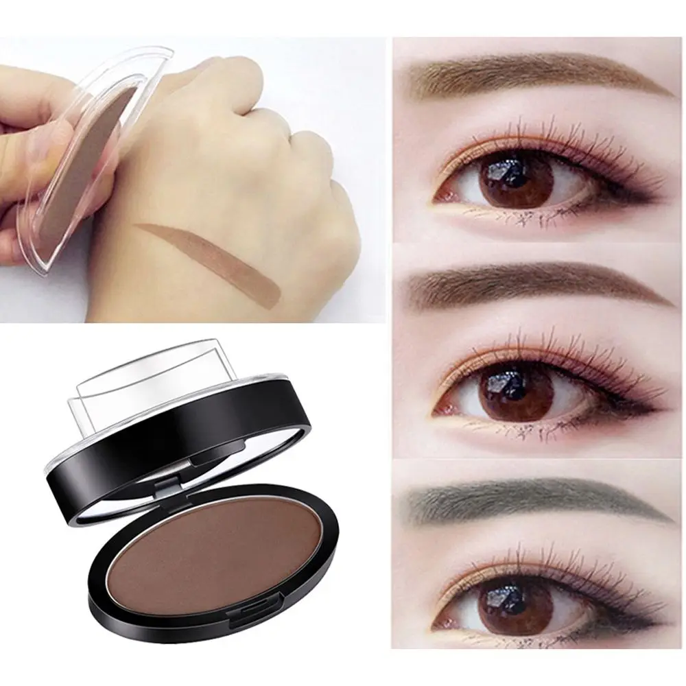 Perfecte vorm Eye Brow Tint Quick Make Up Coloring Wenkbrauwpoeder Stempel Wenkbrauwpoeder Palet Wenkbrauwzegel Stempel Wenkbrauwstempels