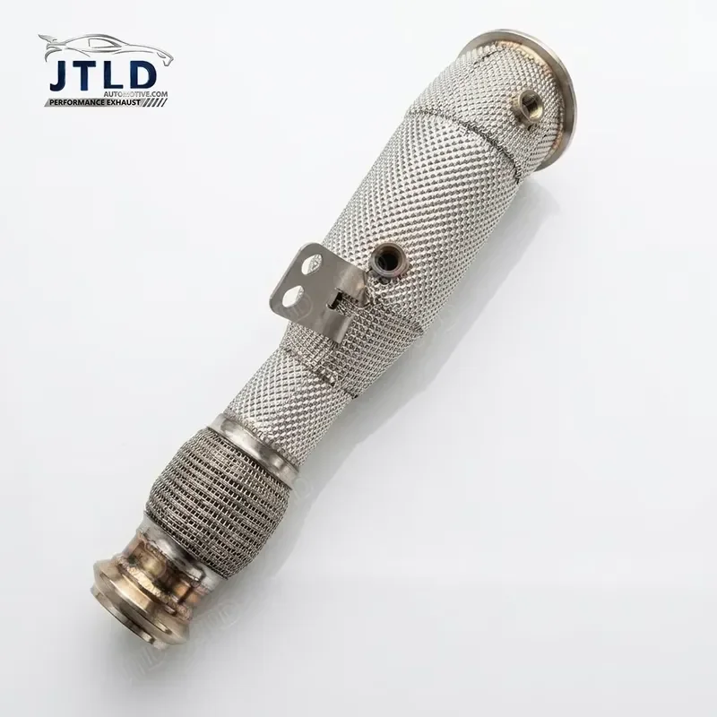High Performance Euro 5 Exhaust Downpipe With Ball Joint Flex Section and Heat Shield for BMW B58 G01 G02 G20 G30 T304