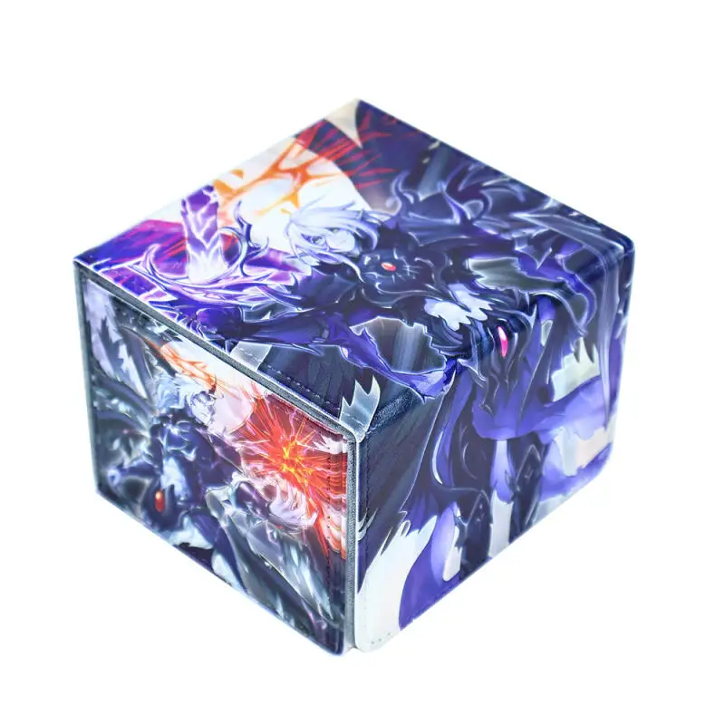

Ю-Ги-О! Первая кожаная коробка для карт Darklord OPTCG DIY большой емкости, утолщенная коробка для хранения карт с коллекцией аниме-игр