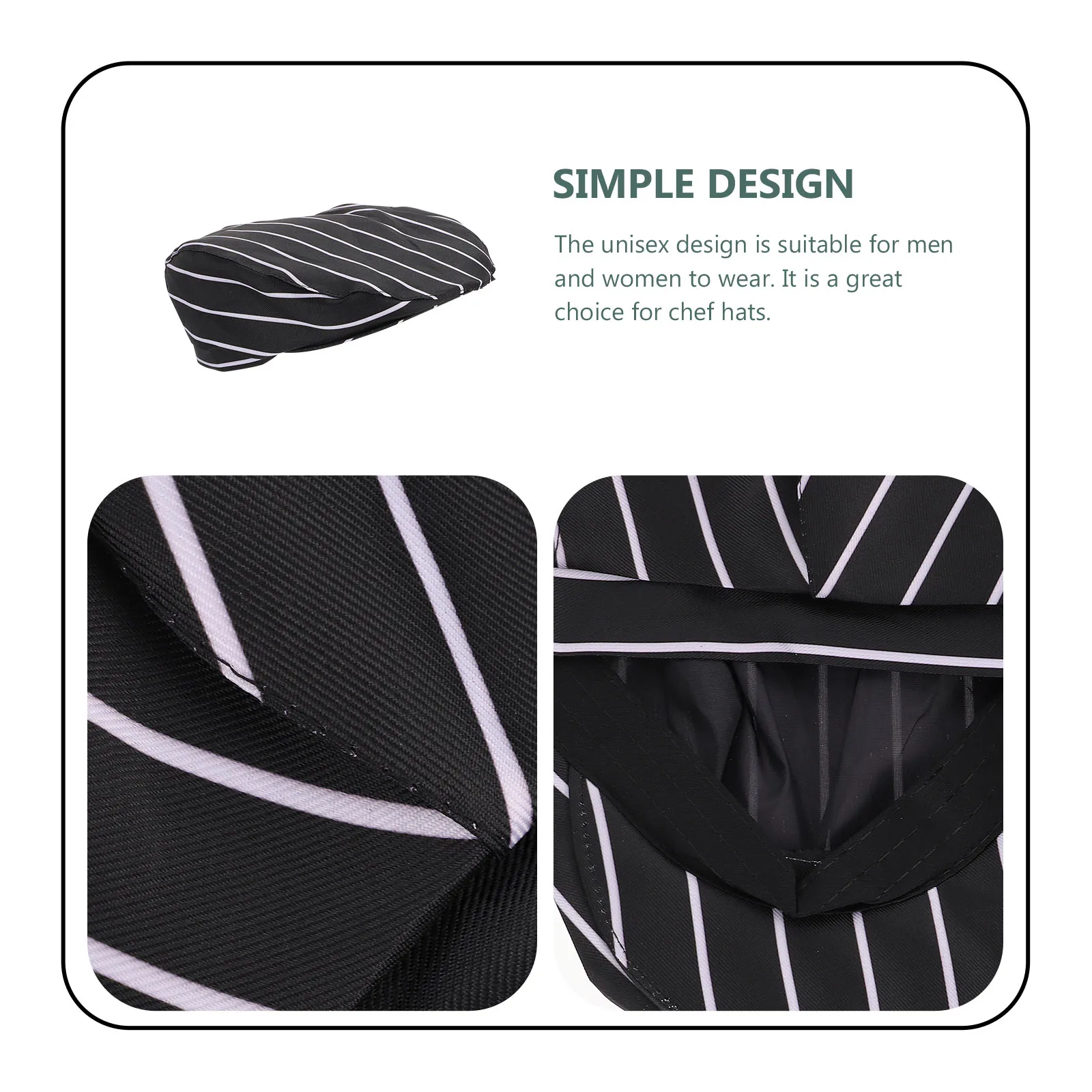 Unisex chef-kok baret Ademend katoen voor chef-koks, koks, bakkers, obers in meerdere omgevingen Chef-kokshoed Ober-baret