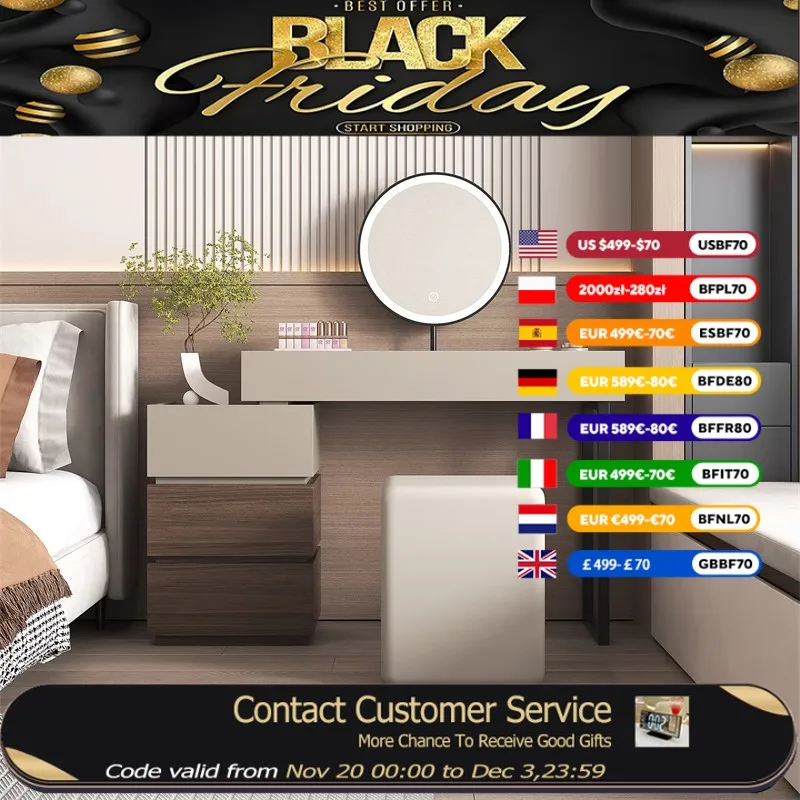 

Роскошный простой столик для макияжа, туалетный столик для красоты, модное качество, элегантный туалетный столик, уникальный европейский набор для спальни Penteadeira Quarto