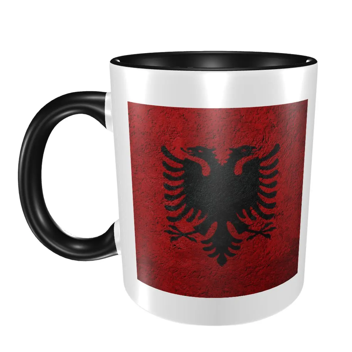 Albania Flag Mug Funny Ceramic Coffee Cups Tea Mugs Milk Cup Drinkware Gifts for Woman Man