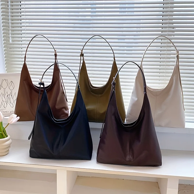 Retro-Damen-Einkaufstasche, Vintage-Unterarm-Handtasche mit Schultergurt-Design für Dating, Partys, Shopping, Reisen, mehrere Farben – Detail 1
