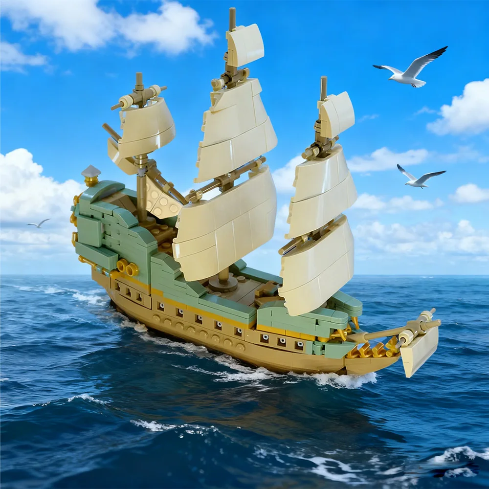 

Конструктор MOC «Летающий голландец» — корабль Дэви Джонса из фильма «Пираты Карибского моря», детализированная копия для опытных строителей