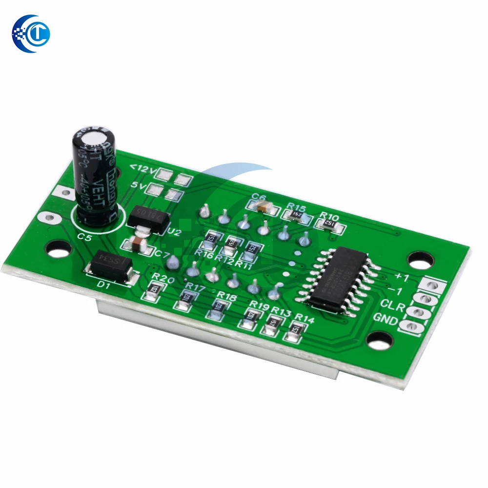 0-9999 Digital Counter Module: DC 4-25V LED Display with Low-Level Switching & Power-Off Memory Function