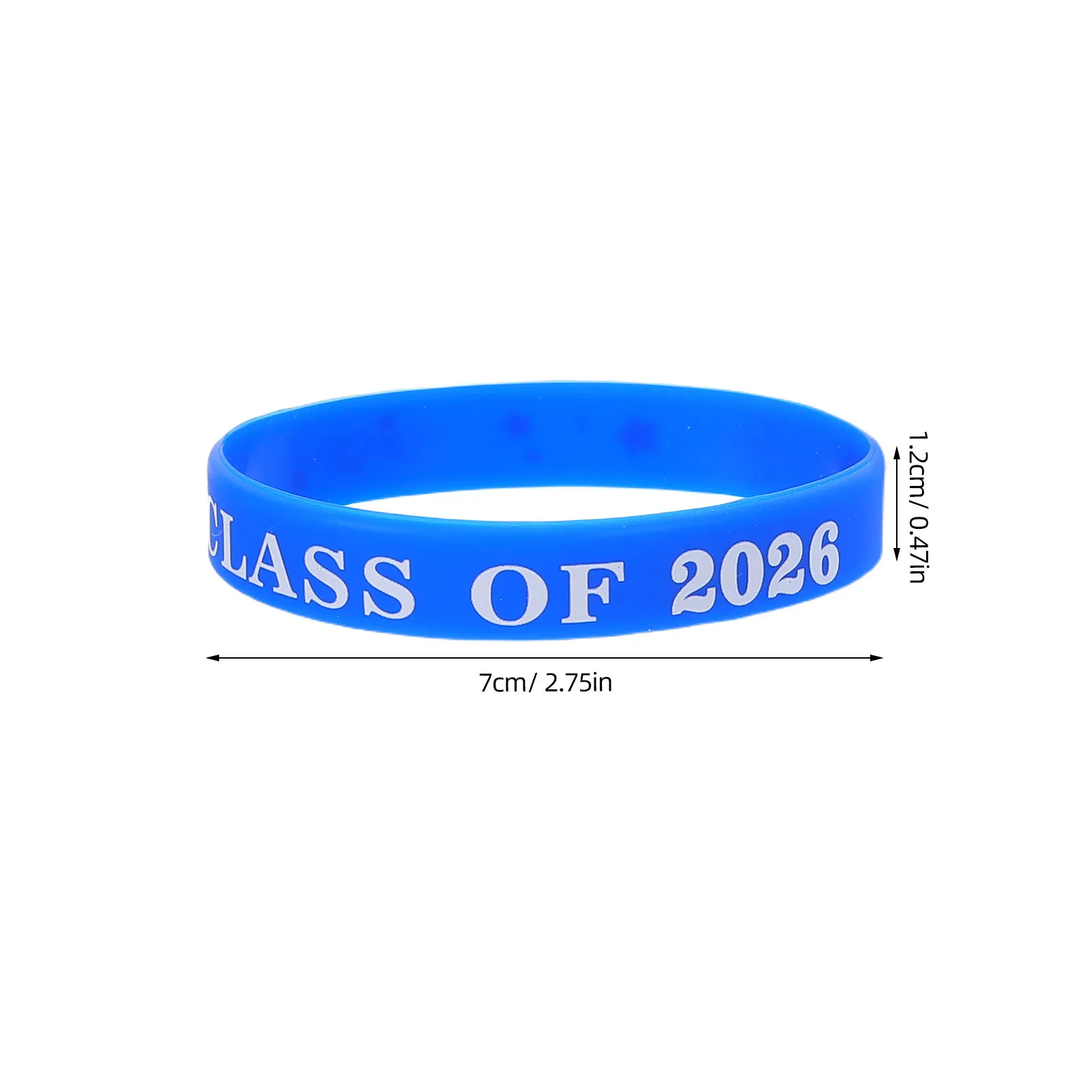 50 Pcs Class Graduation Presents Bracelets Congrats Silicone of 2026 Wristbands Goodie Bags Stuffers Favors