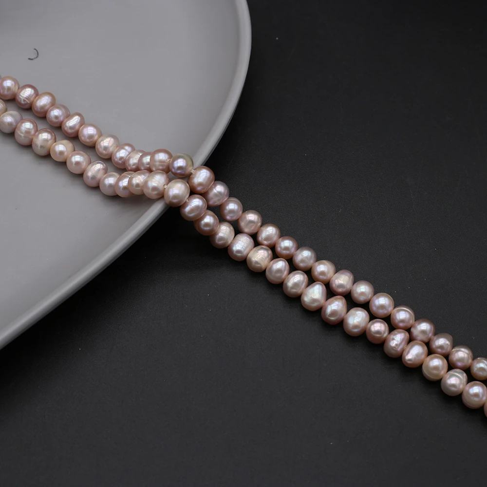 100% Natural Zhuji Freshwater Culture Pearl Beads Loose Smooth Pearl Bead for Jewelry Making Diy Necklace Accessories