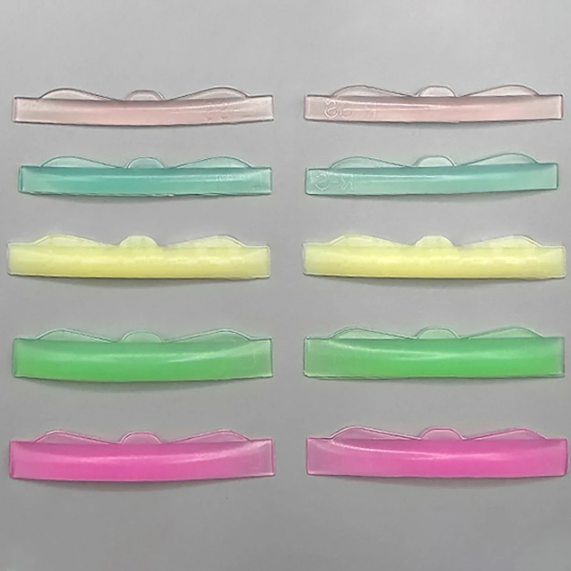 Coussinets de protection en silicone pour faux cils, 6 paires/boîte, colorés, accessoires pour recourbe-cils, outil d'extension