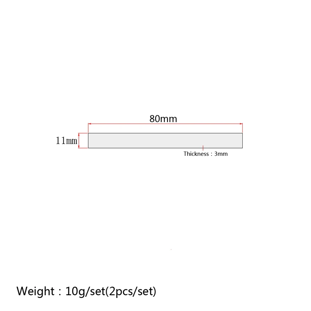 

Acoustic Guitar Blank Buffalo Bone Nut Guitar String Saddle Nut Bone Blank 80x11x3mm for Classical Acoustic Folk Electric Guitar