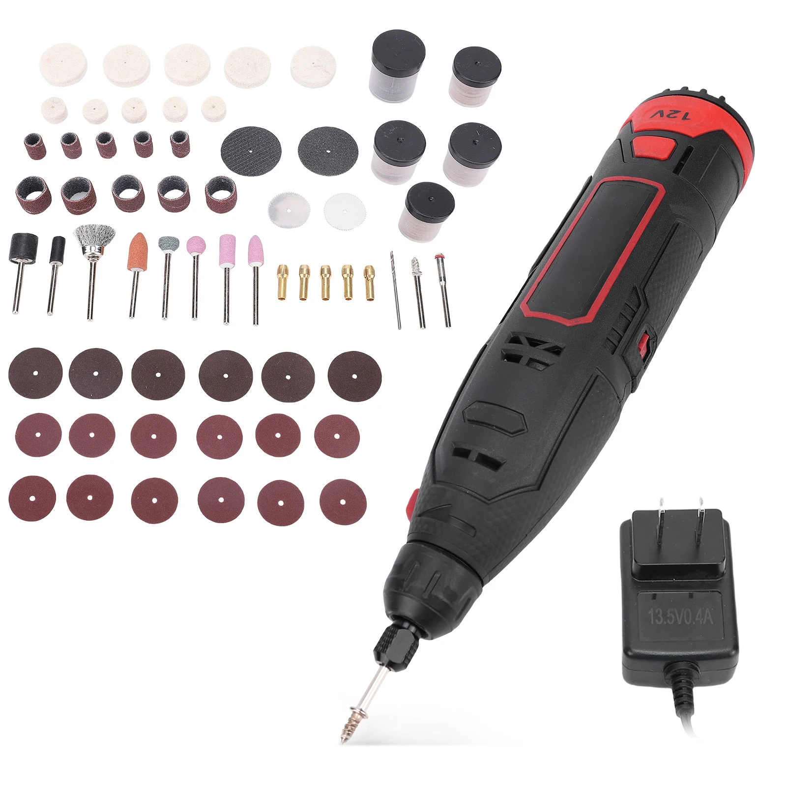 Bezprzewodowy grawer elektryczny 12V, mini szlifierka, polerka, 231 akcesoriów, 7 prędkości, 5000-25000 obr./min, kompaktowy, lekki.