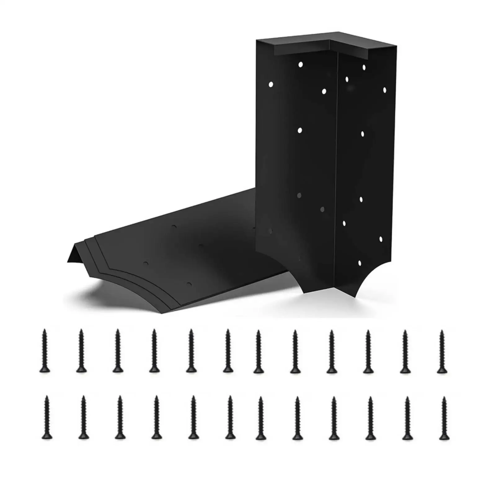 Raised Garden Bed Bracket Set Heavy Duty Iron Corner Brace for Wood Frame Balcony Planter Support