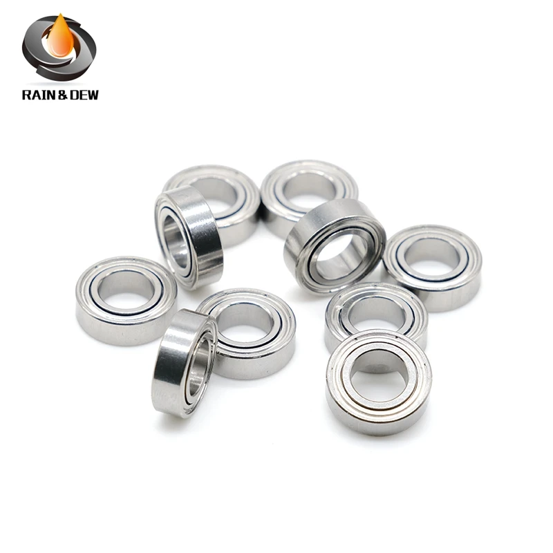 S687ZZ Bearing ABEC-7 10PCS 7x14x5 MM Miniature Stainless Steel S687Z Ball Bearings S618/7ZZ