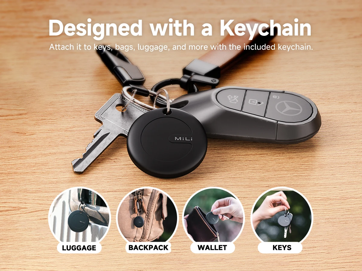 1–4 Stück MiLi Mitag Go GPS-Tracker Google Find My Android Finder, kompatibel mit Google Find Hub (nur Android). Key Wallet Finder – Detail 13