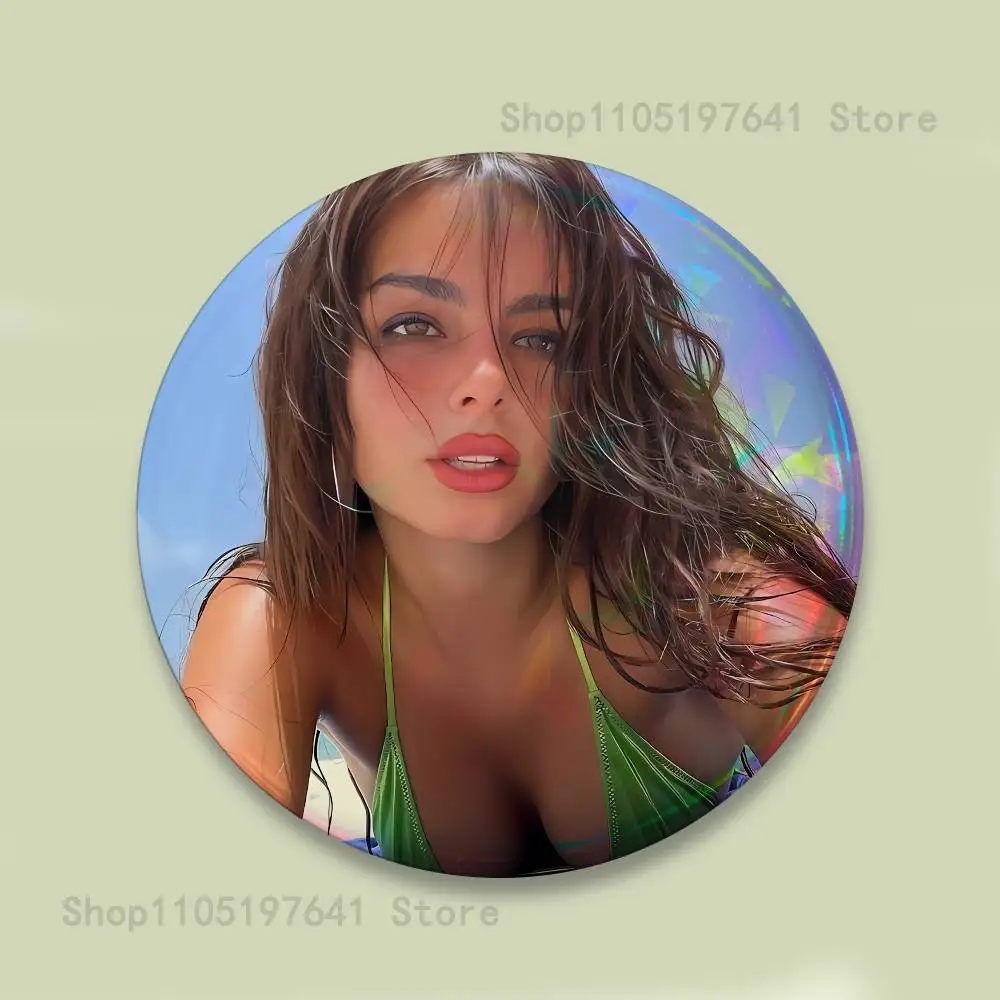 A-أديسون راي شارات زر مستدير الإبداعية دبوس بروش شارة حقيبة ديكور المشجعين جمع هدايا الأصدقاء #4