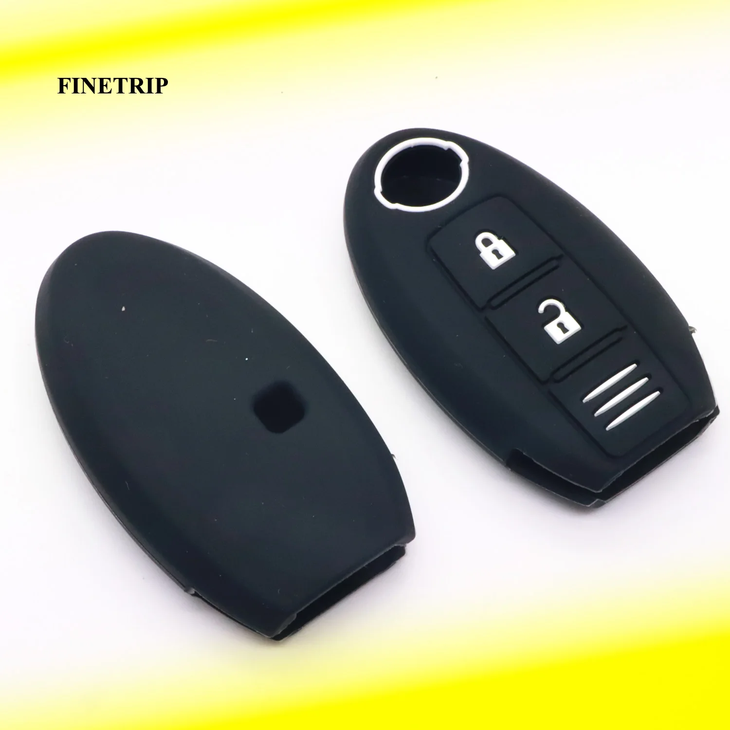 

3 Button Silicone Car Key Case For Nissan Qashqai Pulsar March 370Z Micra Juke Note Tiida NV200 Leaf Cube Remote Fob Cover