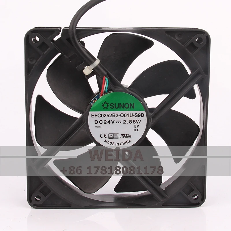 Computer case cooling fan SUNON  DC 24V 2.88W EFC0252B2-Q01U-S9D 12025 frequency conversion cabinet air conditioning fan