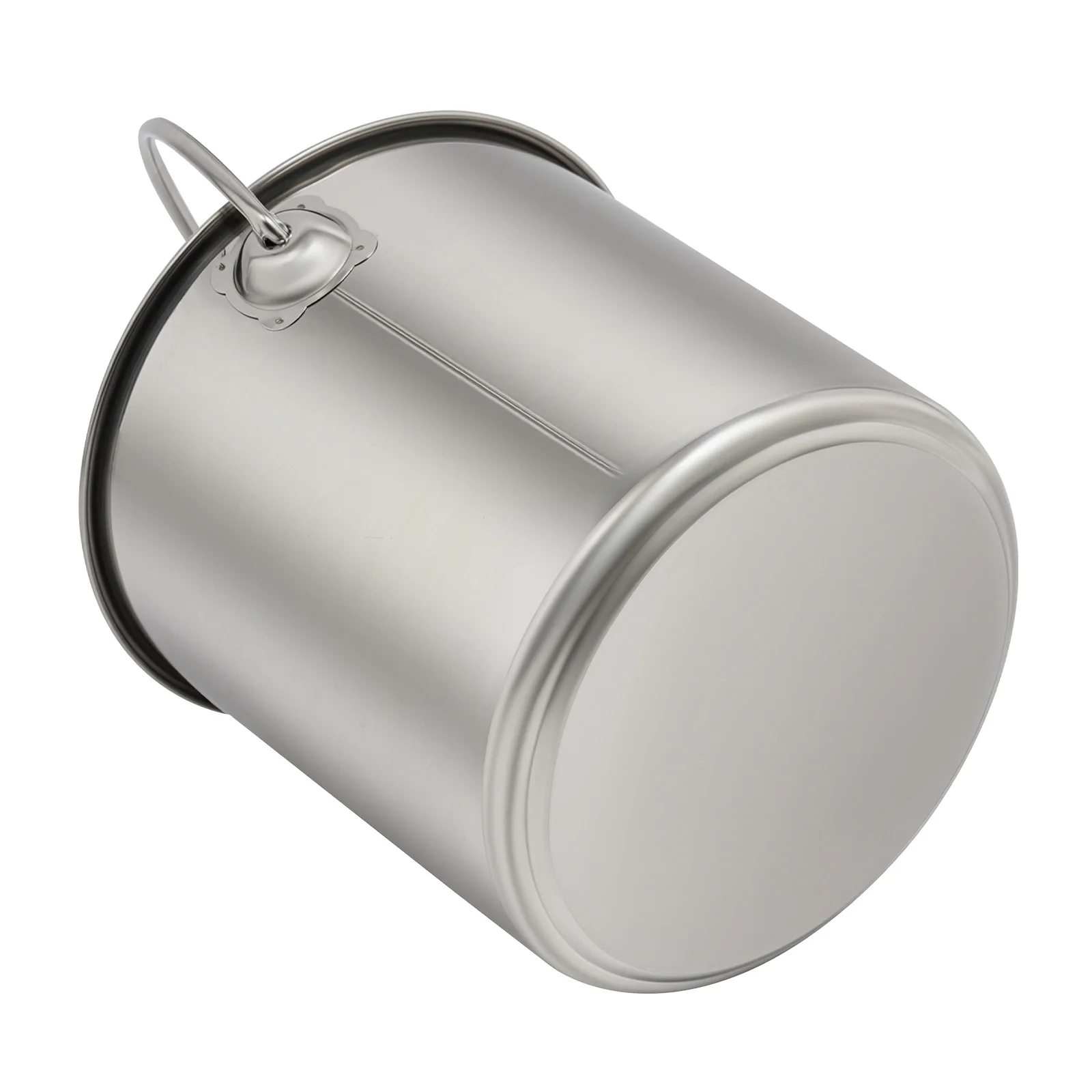 6l/12l/20l Großraum-Eimer aus lebensmittelechtem Edelstahl, verdickt 1,6 mm, mit Deckel und Griff, verhindert Leckagen, hitzebeständig, zum Kochen, Aufbewahren von Milch, Ölen, Ghee, Wein und anderen Flüssigkeiten. – Detail 19