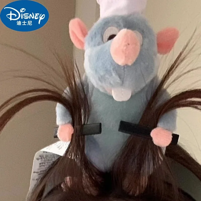 Nova disney ratatouille hairband boneca dos desenhos animados bandana francês de abas largas hairpin foto cocar criatividade presente da menina