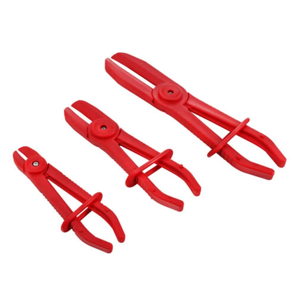 3PCS Hose Clamp Pliers Tool Set Brake Fuel Water Line Clamp Plier Hands Free Tool Car Repair Tools Hose Pliers