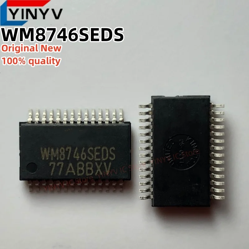 

5 шт. WM8746SEDS WM8746SEDS/R SSOP-28 WM8746 24-битный, 192 кГц 6-канальный ЦАП с регулятором громкости оригинальный новый 100% качество