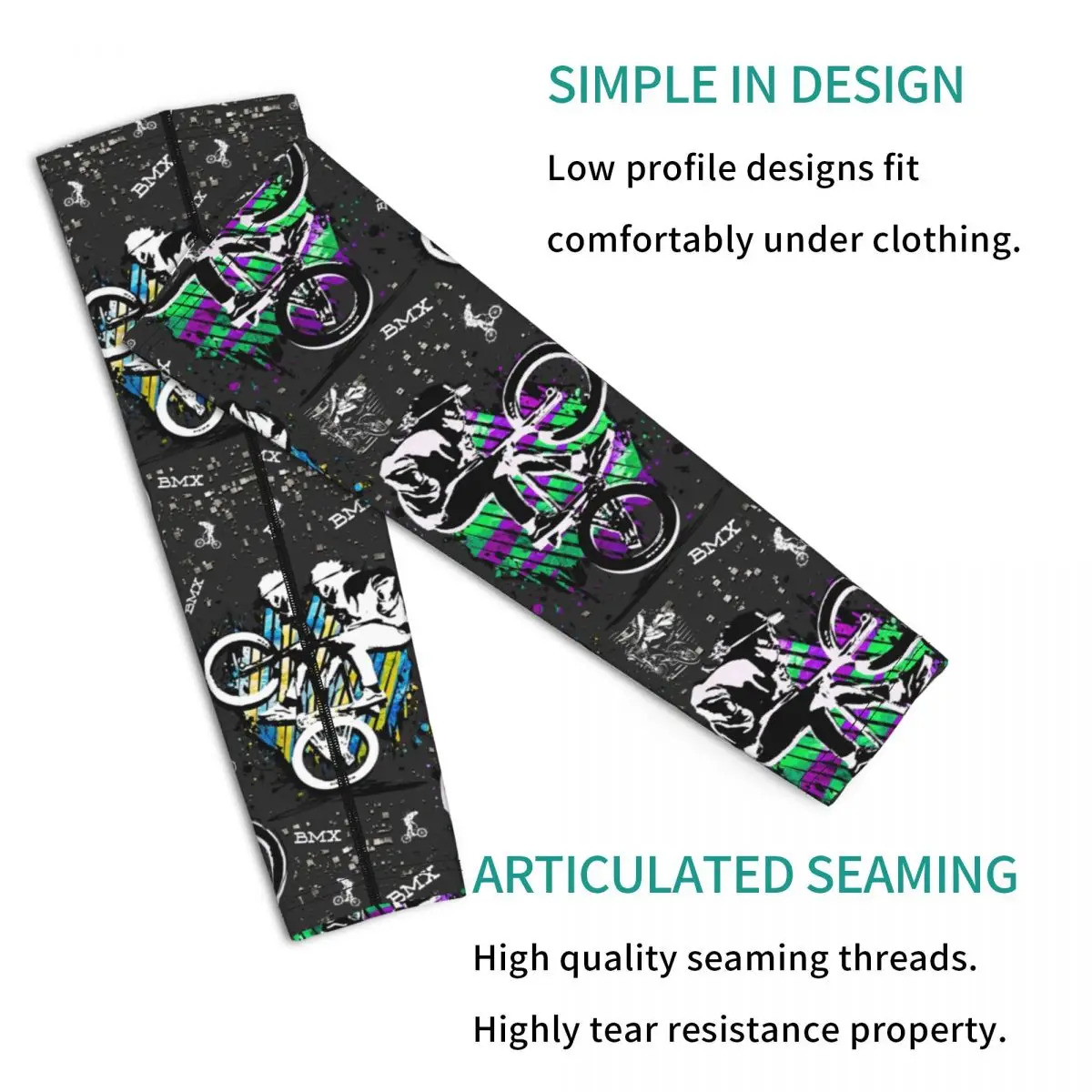 BMX 의류 BMX 프리스타일 야외 팔토시 자외선 차단 커버 여름 사이클링 타투 슬리브