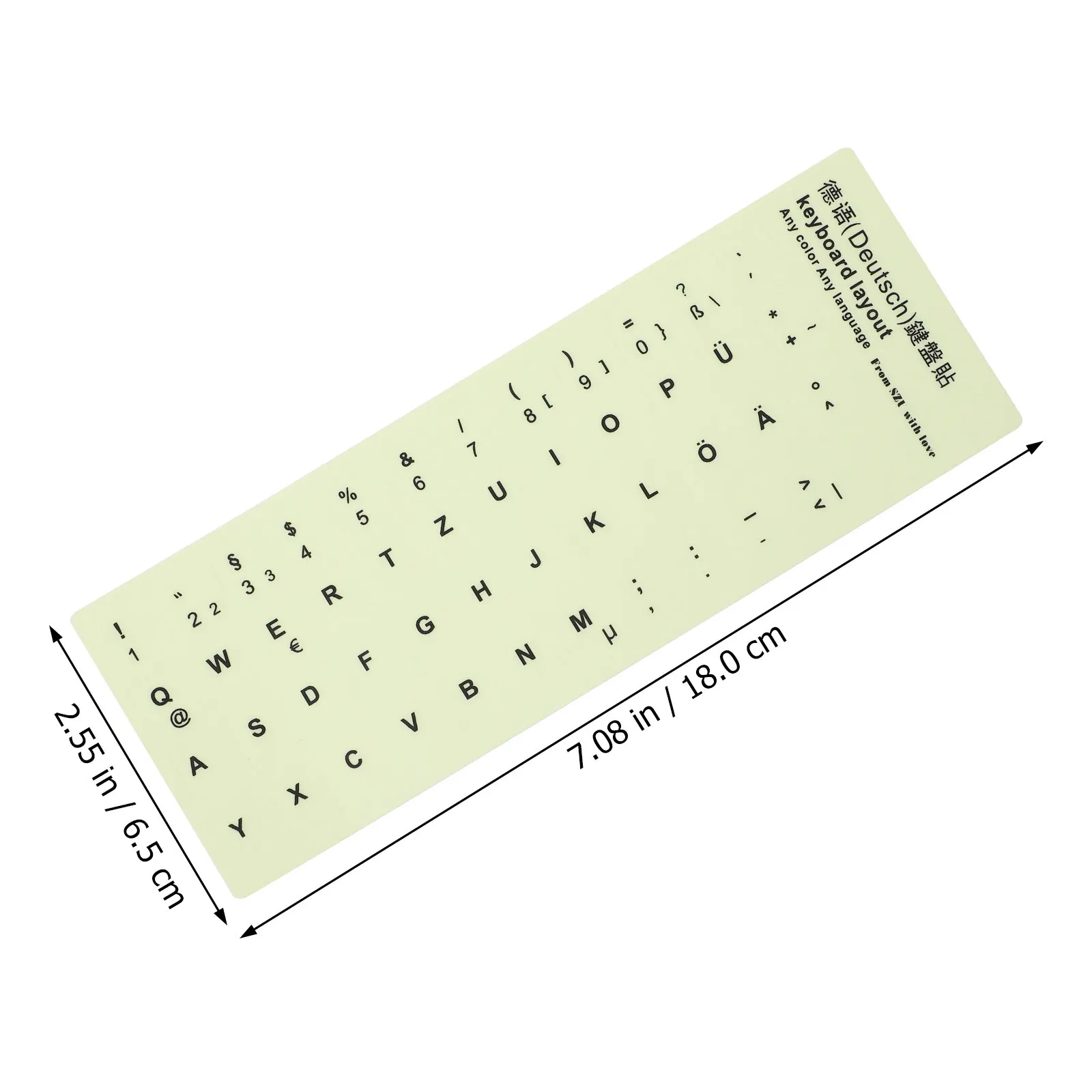 1Sheet Keyboard Stickers Night Glow Keyboard Stickers For Office Worker Dark High Durability Adhesive