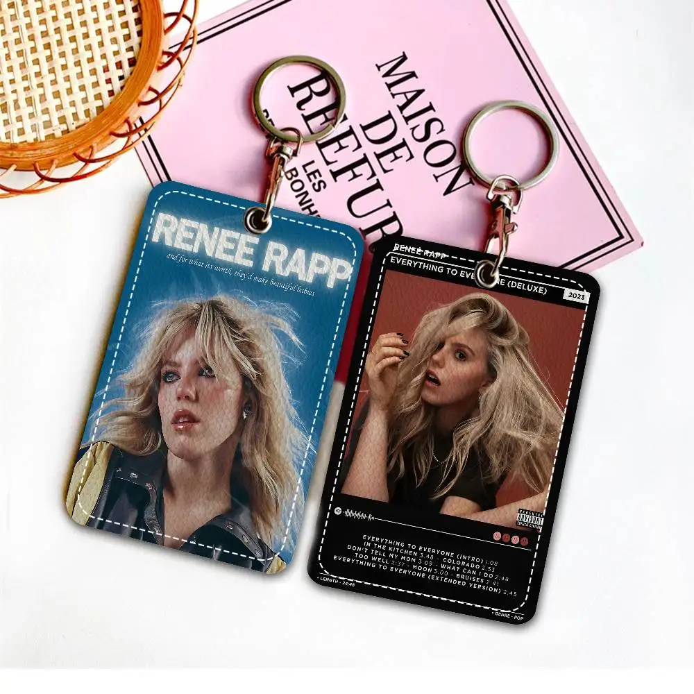 مغني البوب الممثل R-Renee R-Rapp المفاتيح حاملي بطاقات كيرينغ البنك حافلة معرف بطاقات الائتمان سلسلة حلقية رئيسية #1