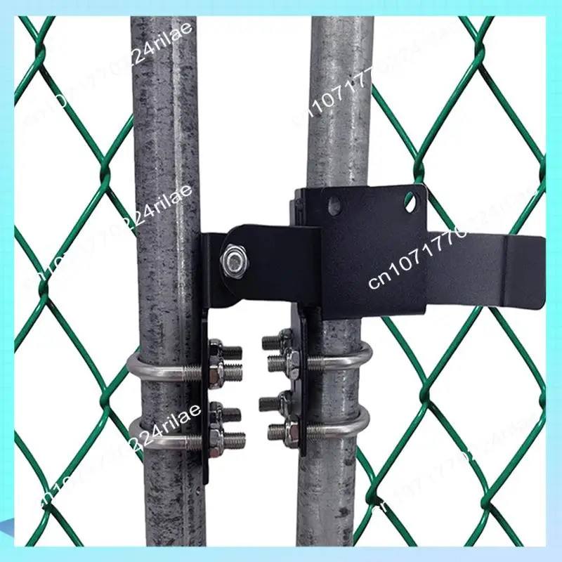 A17Z سلسلة ربط مزلاج بوابة مزدوجة لإطارات البوابة 1-3/8 بوصة ، مزلاج بوابة المزرعة ذراع قوي مزلاج بوابة مزدوجة لبوابات التأرجح #2