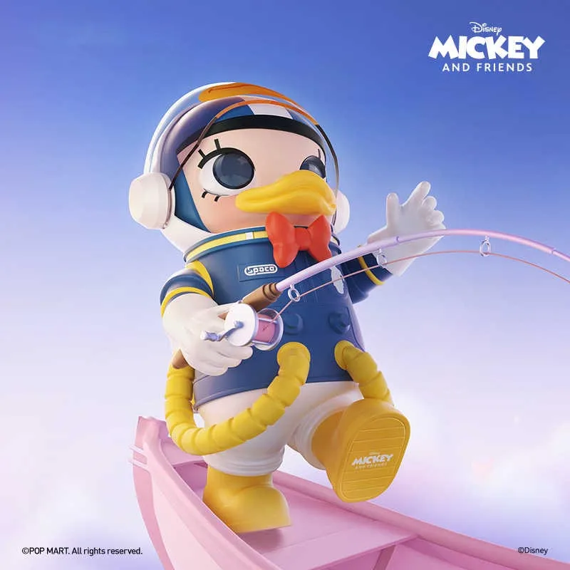 Origina Space Molly Donald Duck Daisy 1000% Fashion Play Big Baby Action Anime Figure Cartoon Decoration Model Christmas Gift