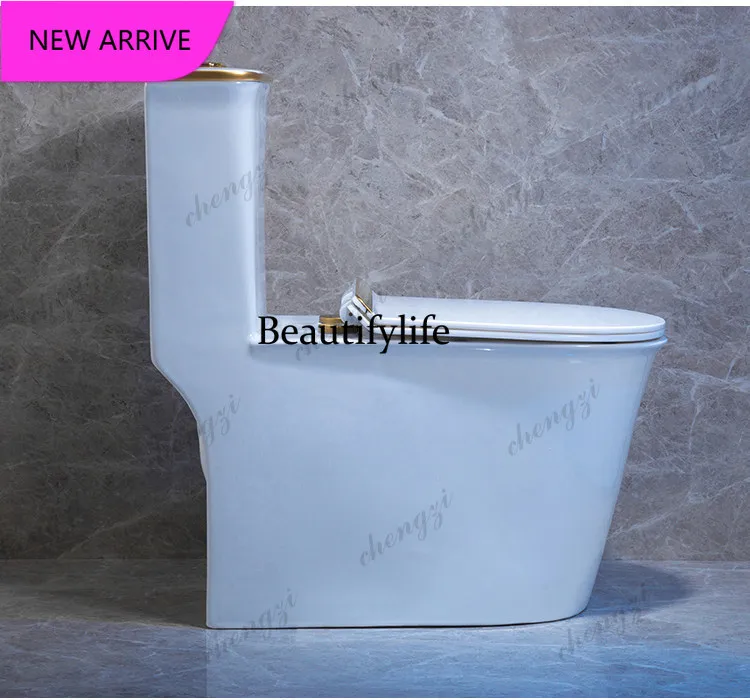 PPP Household ceramic large-diameter toilet, super-rotating siphon toilet, ordinary toilet bathroom