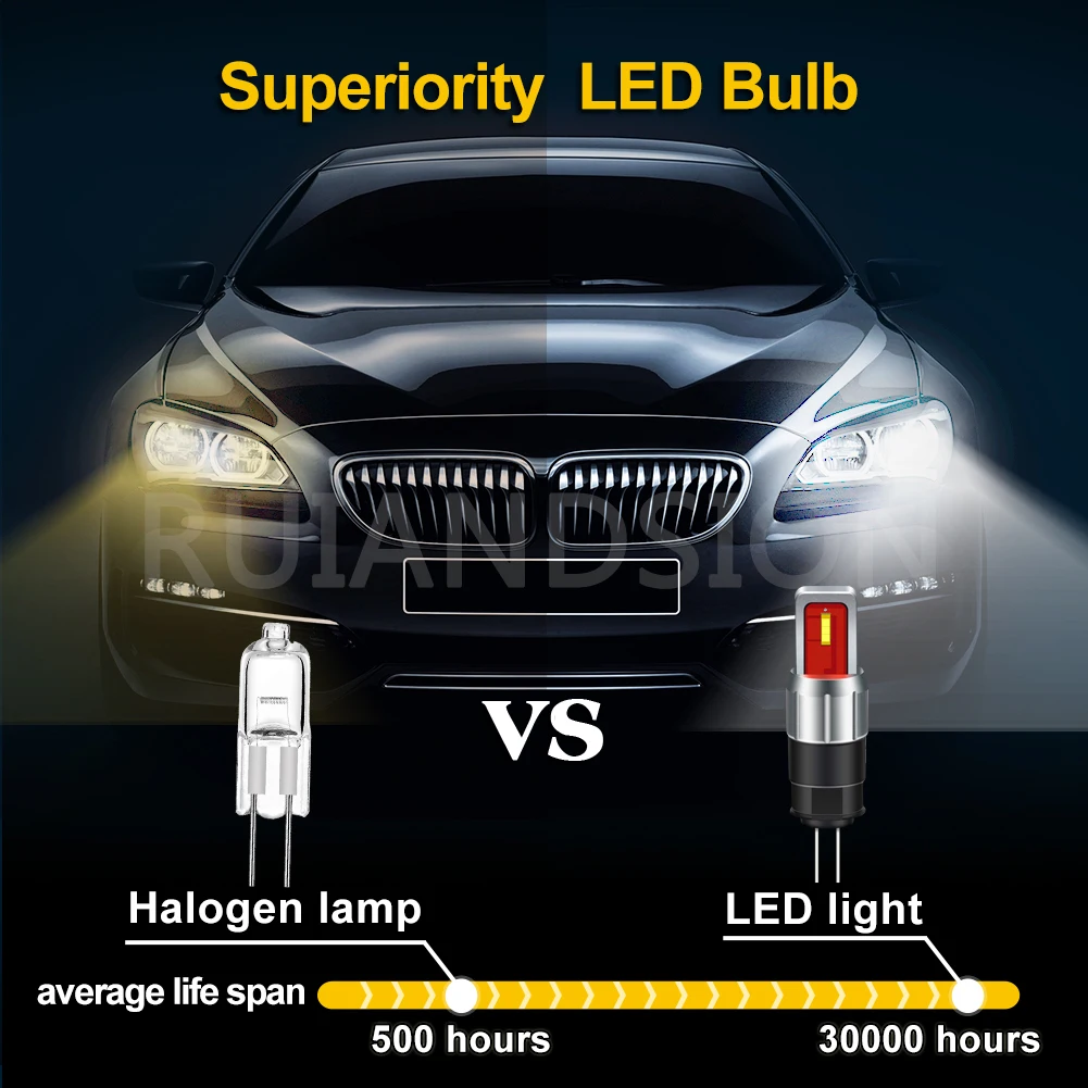 HP24W G4 LED Bulb 10-30V Super Bright 6000K White CANBUS Error Free Plug & Play DRL Replacement  For Citroen C5 DHO PEUGEOT 3008