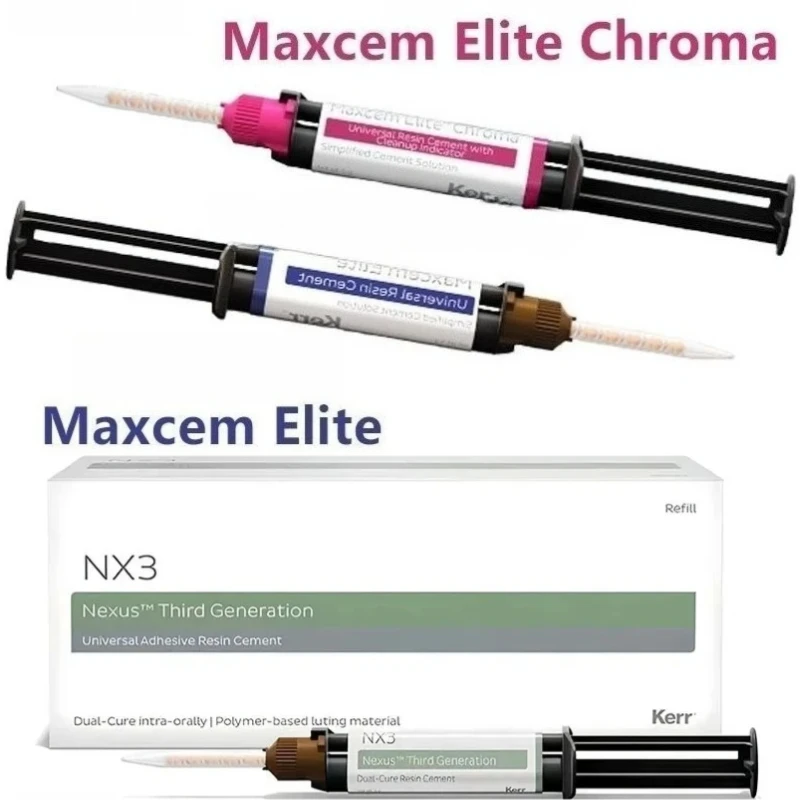 

Kerr Maxchem Elite Chroma Dental Self Corrosion Agent Double Curing Resin Water Gate Cement Dental Self Adhesive Resin Material