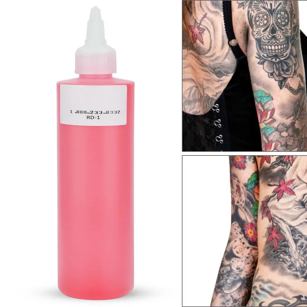 240ml Professional Tattoo Ink Pigment for DIY Body Paint - Semi-Permanent Monochrome Makeup Supplies