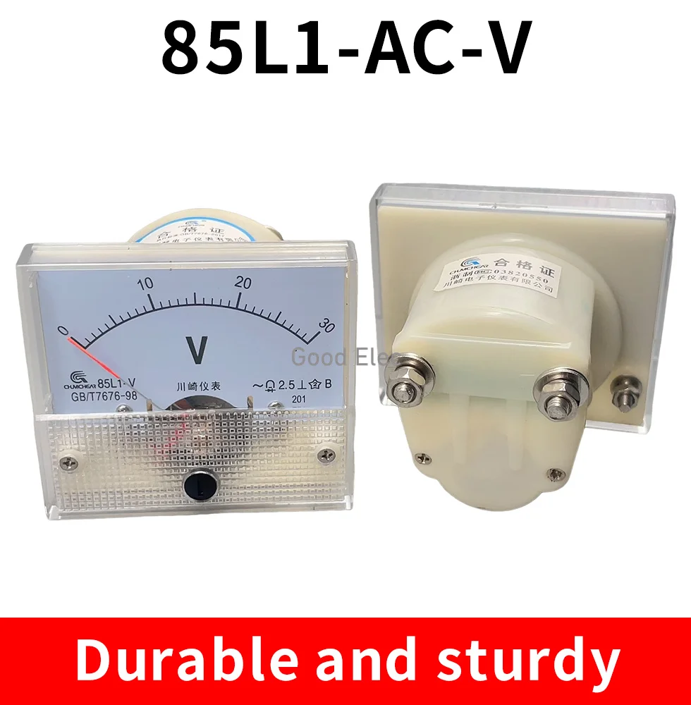 85L1 AC Analog Voltage Meter Panel 3V 5V 10V 20V 50V 150V 250V 300V 500V Gauge Voltage Mechanical Voltmeter