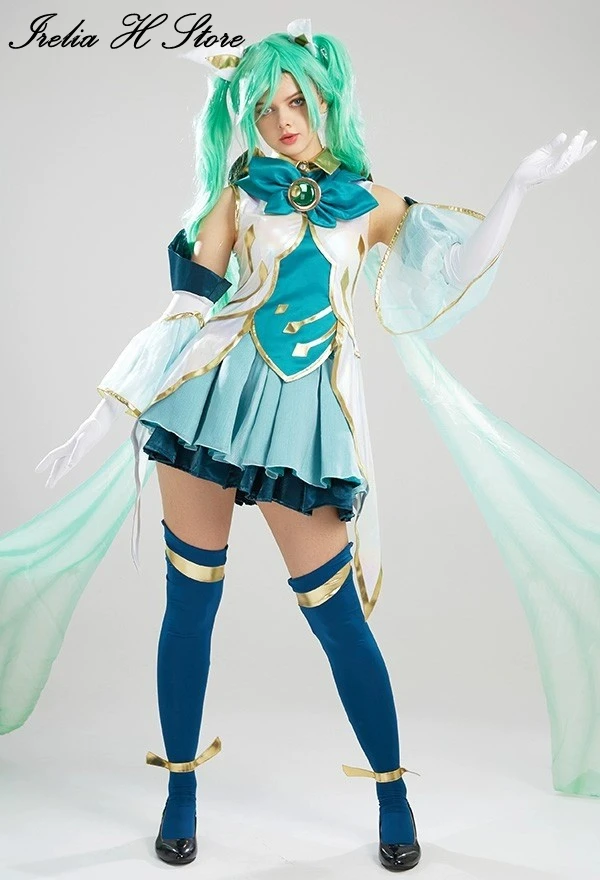 Irelia H Store League of Legends Sona Star Guardian Cosplay Costume dress female Halloween Costumes image 2