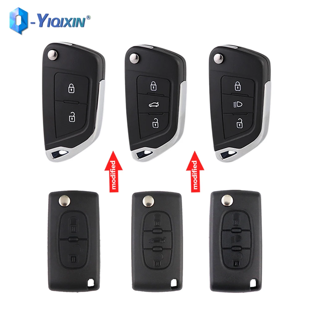 Car Key Shell For Peugeot 306 407 207 307 308 208 107 607 807 508 Key Case For Citroen C2 C3 C4 C5 C6 C8 Xsara Berlingo No Logo